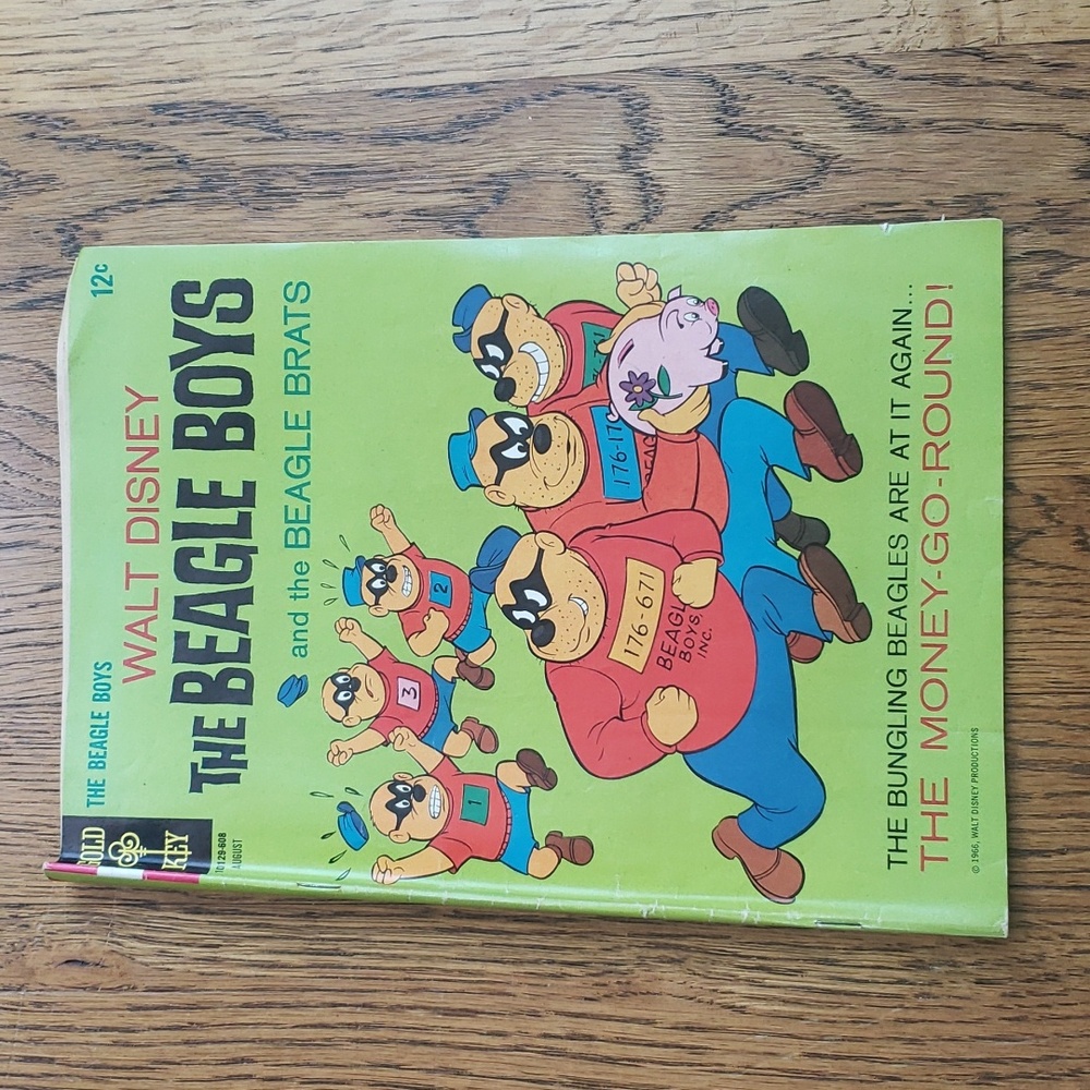 Vintage 60s Walt Disney The Beagle Boys And The Beagle Brats Gold Key Comics